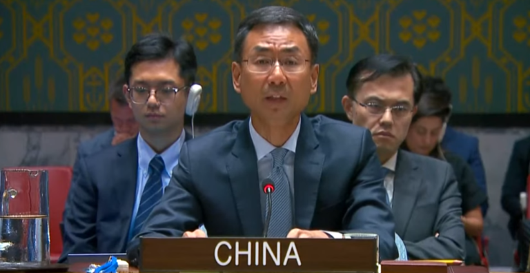 China Accuses US of Blocking Gaza Ceasefire Efforts at UNSC Briefing