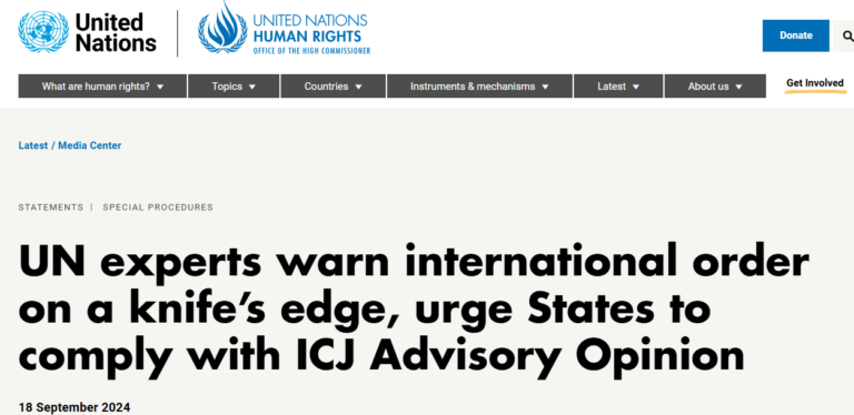 UN Experts Urge Immediate Global Action Following ICJ Ruling on Israeli Occupation